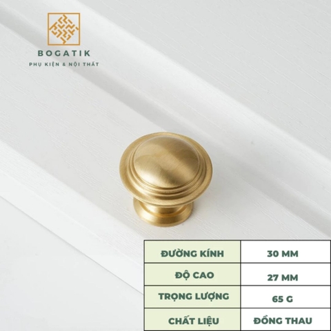 Núm tay nắm tủ bếp, tay nắm tủ quần áo nhiều kiểu dáng, kích thước chất liệu đồng thau cao cấp