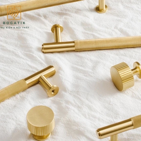 Tay nắm cửa tủ ĐỒNG THAU DT803 DT806, tay nắm tủ bếp, tủ quần áo hàng cao cấp BOGATIK