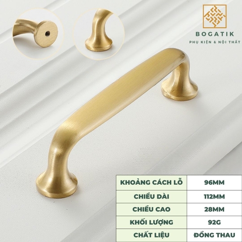 Tay nắm tủ bếp. tay nắm cửa bằng đồng thau kiểu dáng tinh tế, hiện đại DT818-DT819