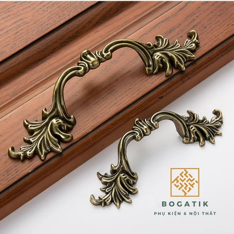 Tay nắm cửa tủ ngăn kéo tay nắm cửa gỗ phong cách CỔ ĐIỂN