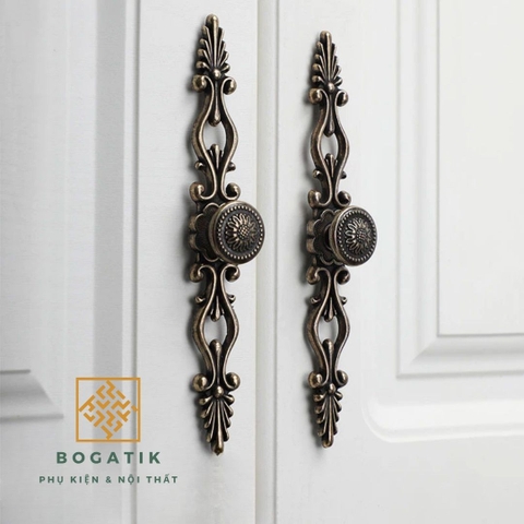 Tay nắm cửa tủ ngăn kéo tay nắm cửa gỗ phong cách CỔ ĐIỂN