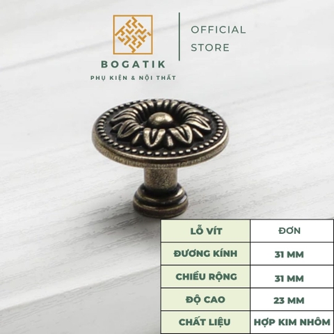 Tay nắm cửa tủ ngăn kéo tay nắm cửa gỗ phong cách CỔ ĐIỂN