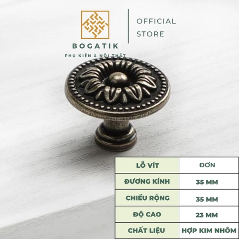 Tay nắm cửa tủ ngăn kéo tay nắm cửa gỗ phong cách CỔ ĐIỂN