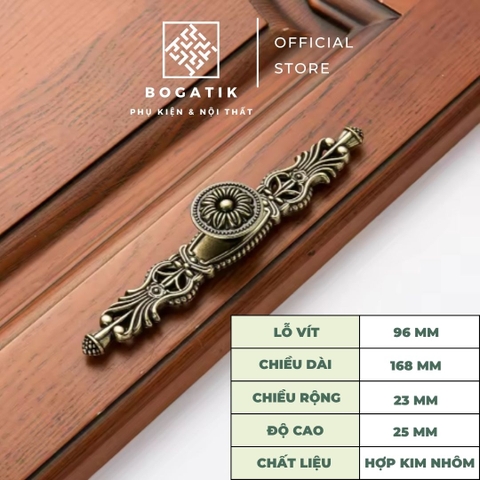 Tay nắm cửa tủ ngăn kéo tay nắm cửa gỗ phong cách CỔ ĐIỂN