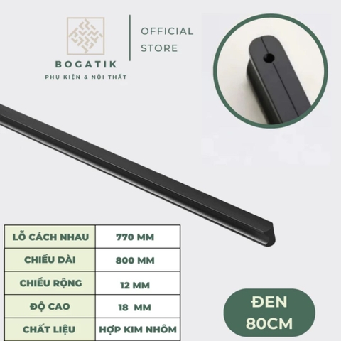 Tay nắm cửa tủ ngăn kéo tay nắm tủ bếp hợp kim nhôm hình chữ I màu vàng kim chất lượng cao