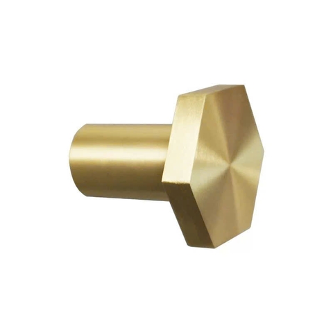 Núm tủ đồng thau hình ngũ giác HEXAGON