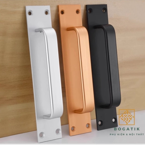 Tay nắm cửa ngăn kéo tay nắm cửa kéo chất liệu hợp kim nhôm sơn tĩnh điện bắt vít chất lượng cao