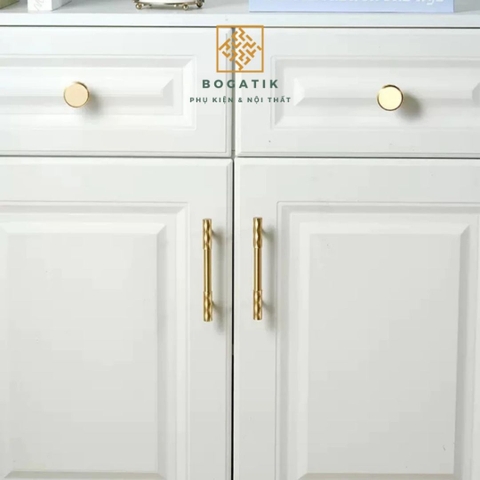 Tay nắm cửa tủ ĐỒNG THAU tay nắm tủ bếp phong cách mới của Bogatik, hàng cao cấp