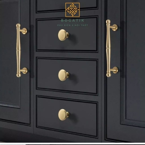 Tay nắm tủ bếp, tay nắm tủ quần áo chất liệu đồng thau cao cấp DT811