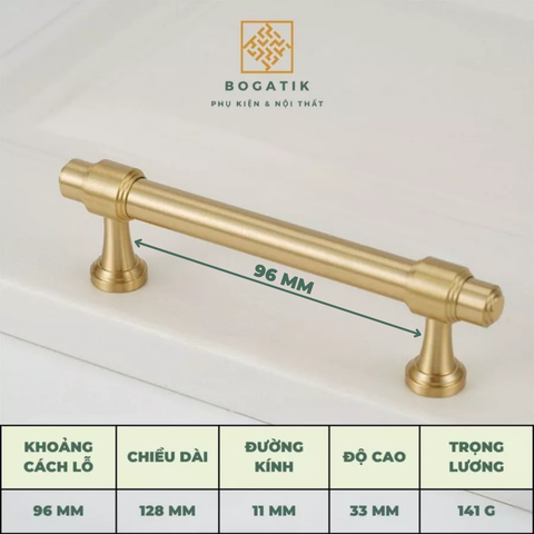 Tay nắm tủ ĐỒNG THAU, tay nắm tủ quần áo tủ bếp phong cách hiện đại sang trọng đẳng cấp DT817