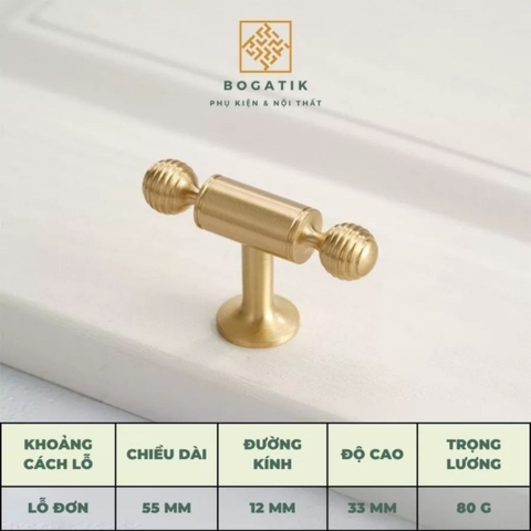 Tay nắm cửa tủ ĐỒNG THAU, tay nắm tủ bếp, tủ quần áo hàng cao cấp BOGATIK