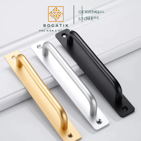 Tay nắm cửa ngăn kéo tay nắm cửa kéo chất liệu hợp kim nhôm sơn tĩnh điện bắt vít chất lượng cao