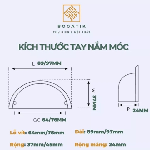 Tay nắm cửa tủ ngăn kéo tay nắm móc kéo hình vỏ sò kèm vít hợp kim phong cách châu Âu