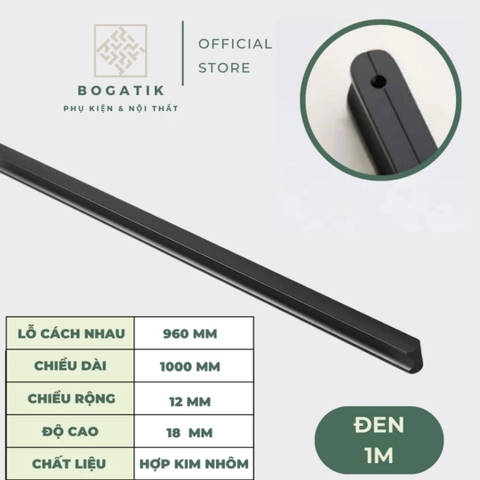 Tay nắm cửa tủ ngăn kéo tay nắm tủ bếp hợp kim nhôm hình chữ I màu vàng kim chất lượng cao