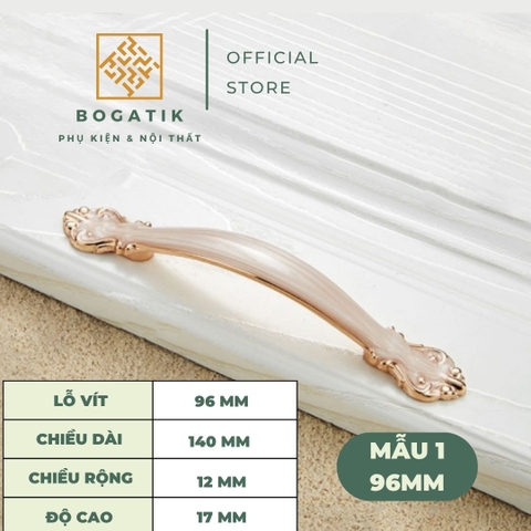 Tay nắm cửa tủ ngăn kéo tay nắm tủ bếp đuôi hoa văn chất liệu hợp kim tinh tế & tối giản