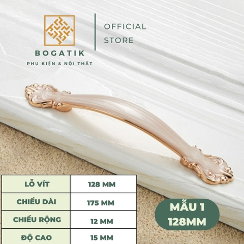 Tay nắm cửa tủ ngăn kéo tay nắm tủ bếp đuôi hoa văn chất liệu hợp kim tinh tế & tối giản