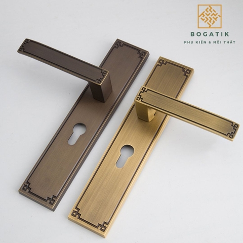 Khóa cửa lớn kiểu Trung Quốc mới mở rộng cửa im lặng tay nắm cửa trong nhà phòng ngủ khóa cửa gỗ DTD725