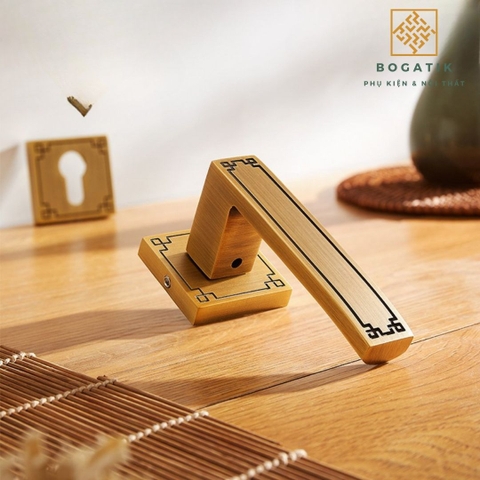 Khóa cửa phòng tách rời, im lặng kiểu Trung Quốc mới hoàn toàn bằng đồng sang trọng nhẹ nhàng DTD726