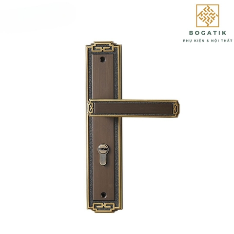 Khóa cửa lớn kiểu Trung Quốc mới mở rộng cửa im lặng tay nắm cửa trong nhà phòng ngủ khóa cửa gỗ DTD727