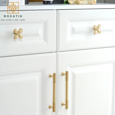 Tay nắm tủ ĐỒNG THAU DT809, tay nắm tủ quần áo tủ bếp phong cách hiện đại sang trọng đẳng cấp