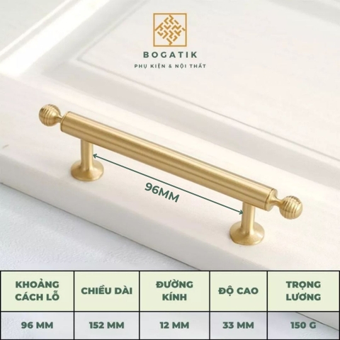 Tay nắm cửa tủ ĐỒNG THAU, tay nắm tủ bếp, tủ quần áo hàng cao cấp BOGATIK