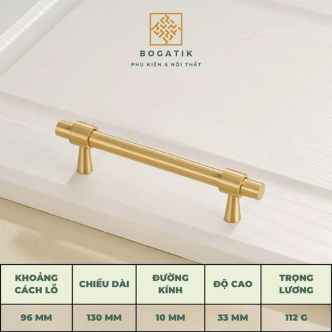 Tay nắm tủ ĐỒNG THAU, tay nắm tủ quần áo tủ bếp phong cách hiện đại sang trọng đẳng cấp DT816