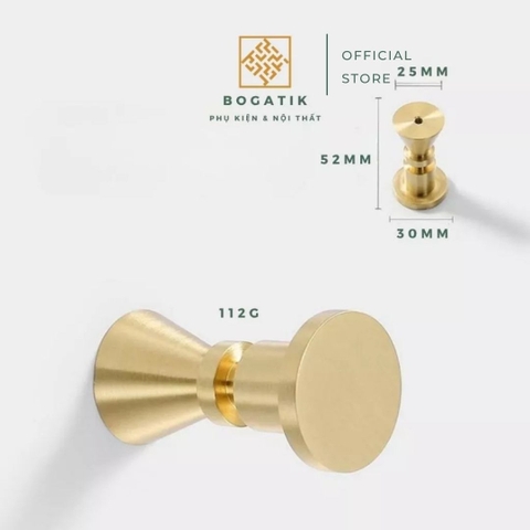 Móc treo tường, móc treo quần áo ĐỒNG THAU cao cấp