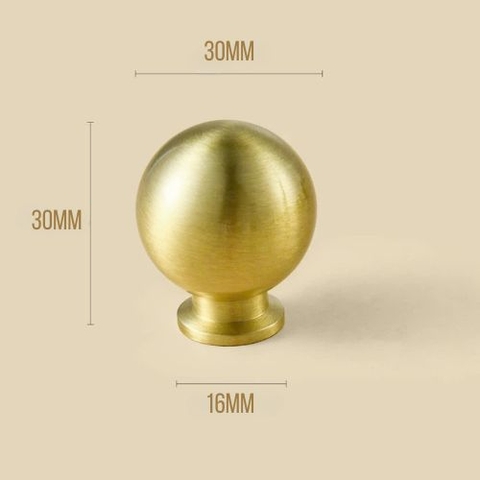 Tay nắm đồng thau hình cầu tròn MAGA