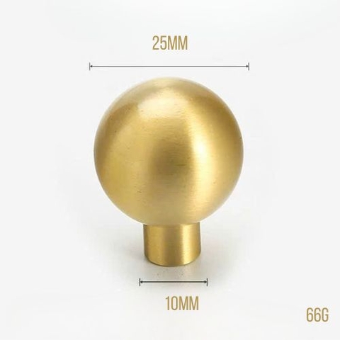 Núm tủ đồng thau hình cầu tròn độc đáo SPHERE