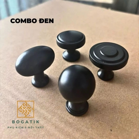 Núm tủ tay nắm cửa tủ ngăn kéo Bogatik núm tủ bếp chất liệu HỢP KIM NHIỀU MÀU hiện đại