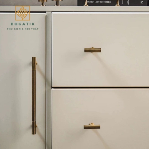 Tay nắm tủ ĐỒNG THAU, tay nắm cửa tủ bếp, tủ quần áo cao cấp, hàng có sẵn DT810