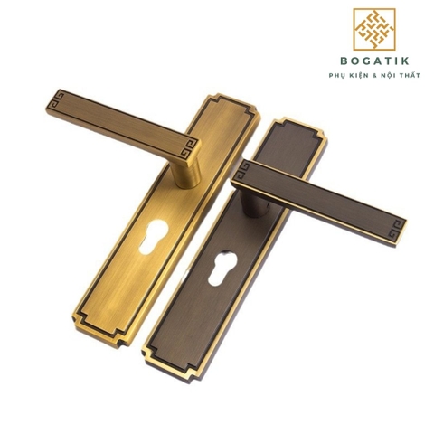 Khóa cửa lớn kiểu Trung Quốc mới mở rộng cửa im lặng tay nắm cửa trong nhà phòng ngủ khóa cửa gỗ DTD723