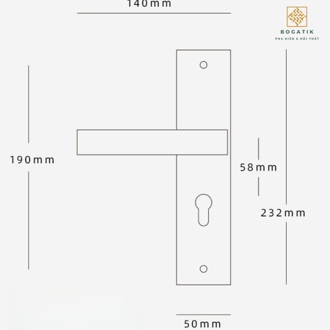 Khóa cửa lớn kiểu Trung Quốc mới mở rộng cửa im lặng tay nắm cửa trong nhà phòng ngủ khóa cửa gỗ DTD733