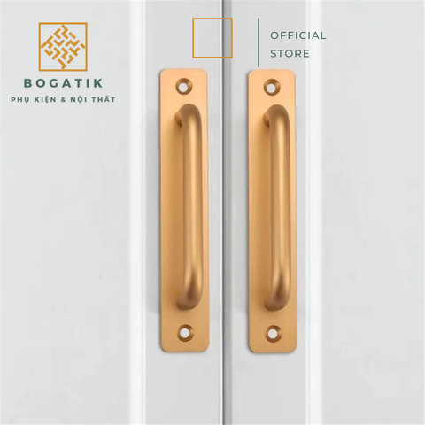 Tay nắm cửa ngăn kéo tay nắm cửa kéo chất liệu hợp kim nhôm sơn tĩnh điện bắt vít chất lượng cao