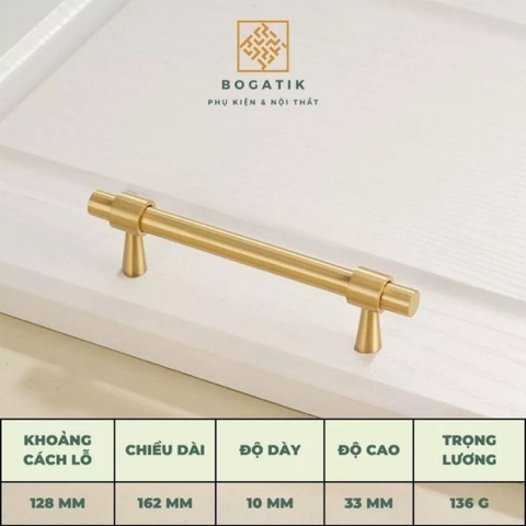 Tay nắm tủ ĐỒNG THAU, tay nắm tủ quần áo tủ bếp phong cách hiện đại sang trọng đẳng cấp DT816