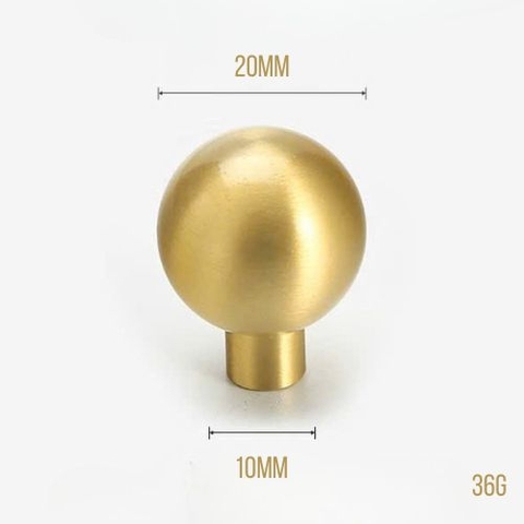 Núm tủ đồng thau hình cầu tròn độc đáo SPHERE
