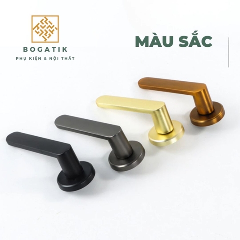 Khoá cửa tay gạt tay nắm cửa gỗ MIKI hợp kim nhôm phong cách hiện đại và chất lượng cao