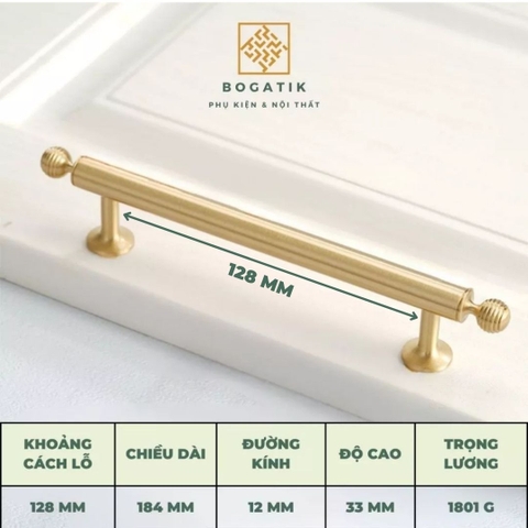 Tay nắm cửa tủ ĐỒNG THAU, tay nắm tủ bếp, tủ quần áo hàng cao cấp BOGATIK