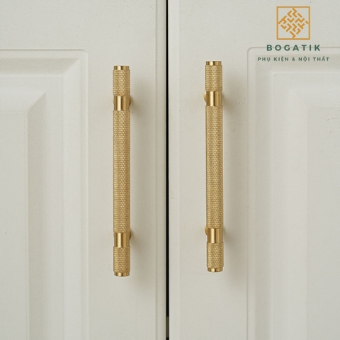 Tay nắm bằng đồng thau nhà sản xuất hiện đại đơn giản tay nắm bằng đồng Bắc Âu cửa ra vào và cửa sổ tủ quần