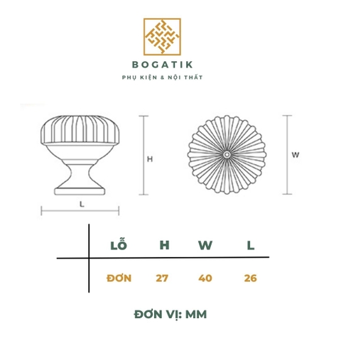 Núm tay cửa tủ ngăn kéo núm tay TRÒN bí ngô BOGATIK NHIỀU MÀU chất liệu HỢP KIM cao cấp