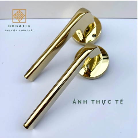 Tay nắm cửa gạt phân thể, khóa cửa phòng ROCKY hợp kim kẽm cao cấp, phong cách hiện đại, tối giản