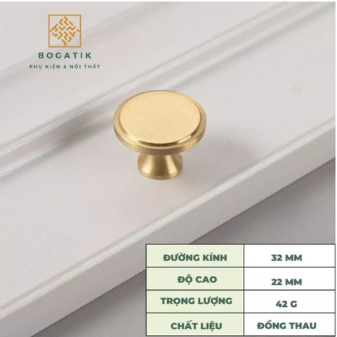 Tay nắm tủ bếp, tay nắm tủ quần áo chất liệu đồng thau cao cấp DT811