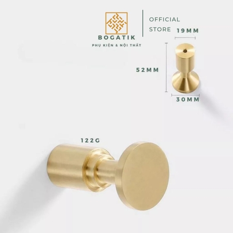 Móc treo tường, móc treo quần áo ĐỒNG THAU cao cấp