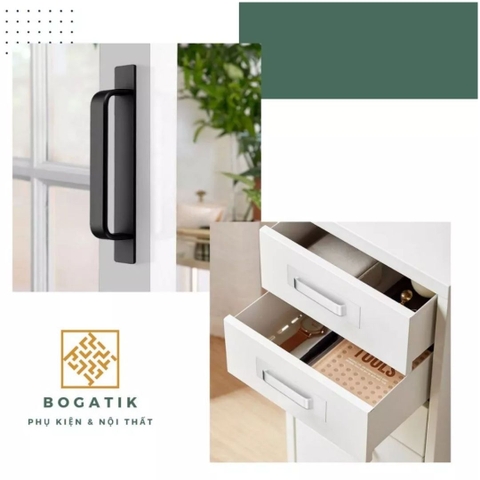 Tay nắm cửa tủ ngăn kéo tay nắm tủ bếp dùng keo dính không bắt vít đục lỗ tiện lợi hợp kim nhôm chất lượng tốt