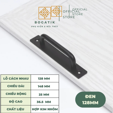 Tay nắm cửa ngăn kéo tay nắm cửa kéo chất liệu hợp kim nhôm sơn tĩnh điện bắt vít chất lượng cao