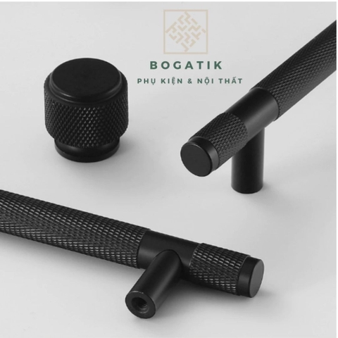 Tay nắm cửa tủ ngăn kéo, tay nắm tủ bếp chữ T hợp kim nhôm màu đen, vàng kim hiện đại mã TN08