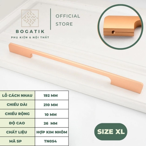 Tay nắm cửa tủ ngăn kéo tay nắm tủ bếp hình chữ U hợp kim nhôm màu vàng hồng, đen hiện đại mã TN05