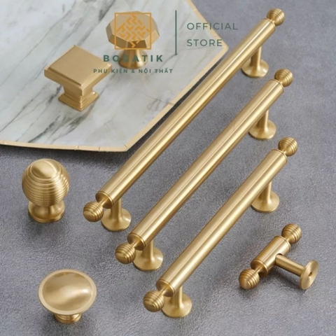 Tay nắm cửa tủ ĐỒNG THAU, tay nắm tủ bếp, tủ quần áo hàng cao cấp BOGATIK