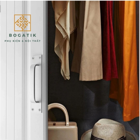 Tay nắm cửa ngăn kéo tay nắm cửa kéo chất liệu hợp kim nhôm sơn tĩnh điện bắt vít chất lượng cao