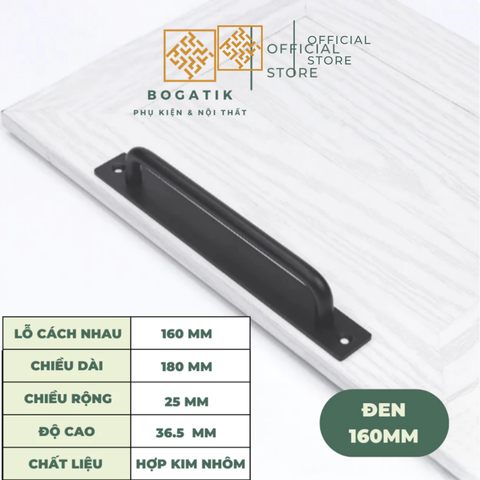 Tay nắm cửa ngăn kéo tay nắm cửa kéo chất liệu hợp kim nhôm sơn tĩnh điện bắt vít chất lượng cao